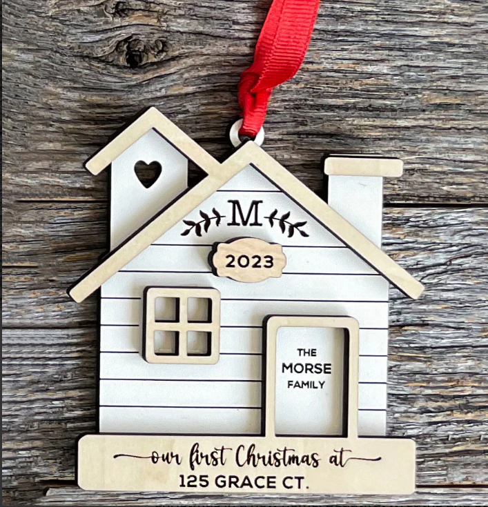 Glowforge House Ornament