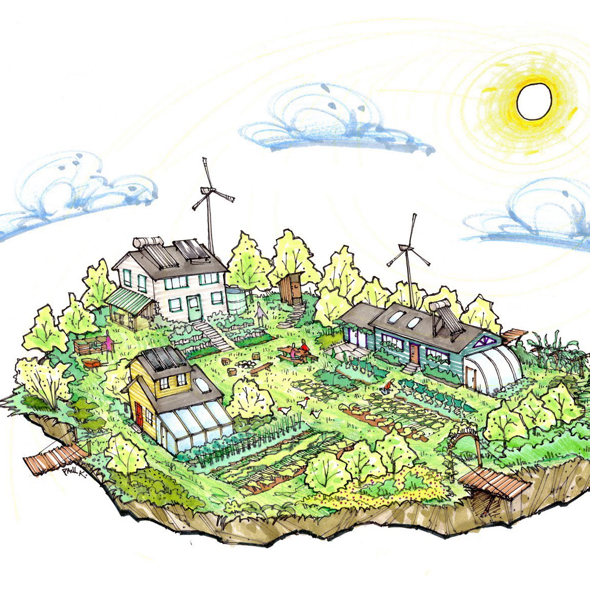 illustration of permaculture